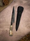 Cuchillo forjado, Cabo de hueso Cuchillo forjado, Cabo de hueso