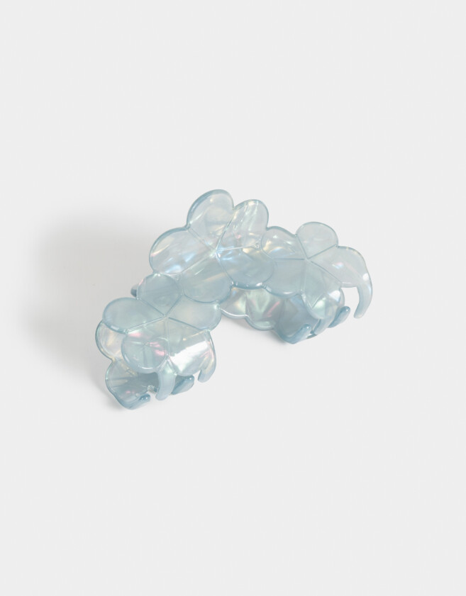Broche De resina Broche Resina Con Flores - Azul Celeste