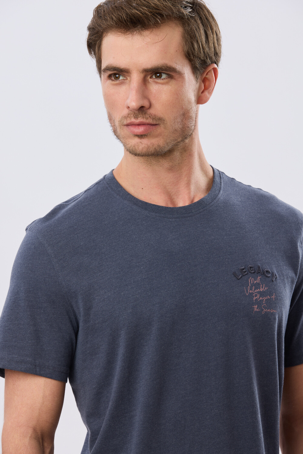 REMERA ESTAMPADA DE ALGODÓN Denim