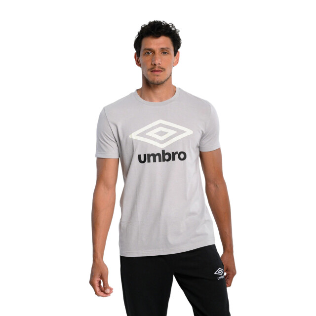 Remera de Hombre Umbro Big Logo Gris - Negro - Blanco