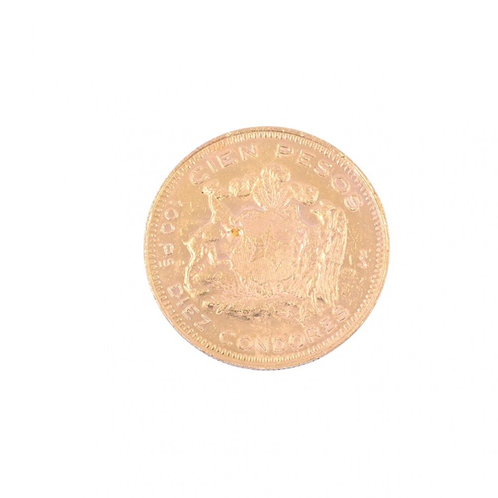 Moneda de oro Republica de Chile 100 pesos año 1952. Moneda de oro Republica de Chile 100 pesos año 1952.