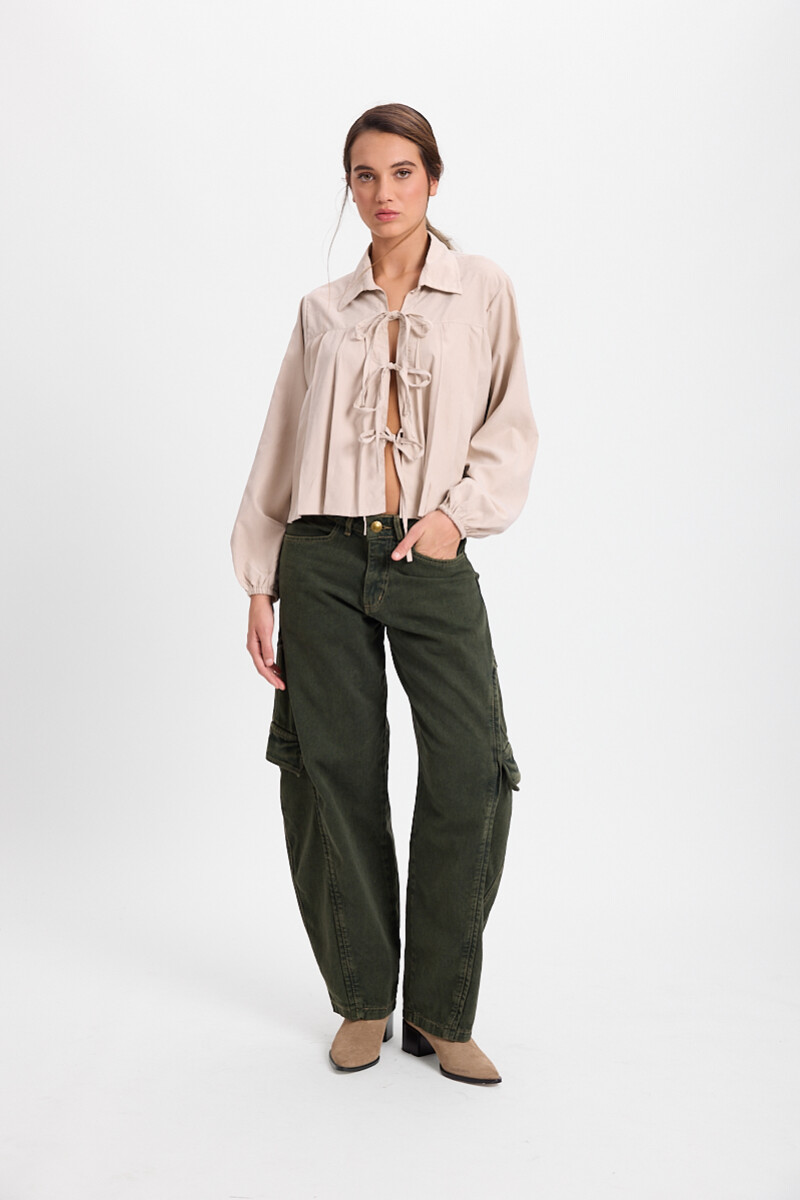 Jean Task Verde Washed