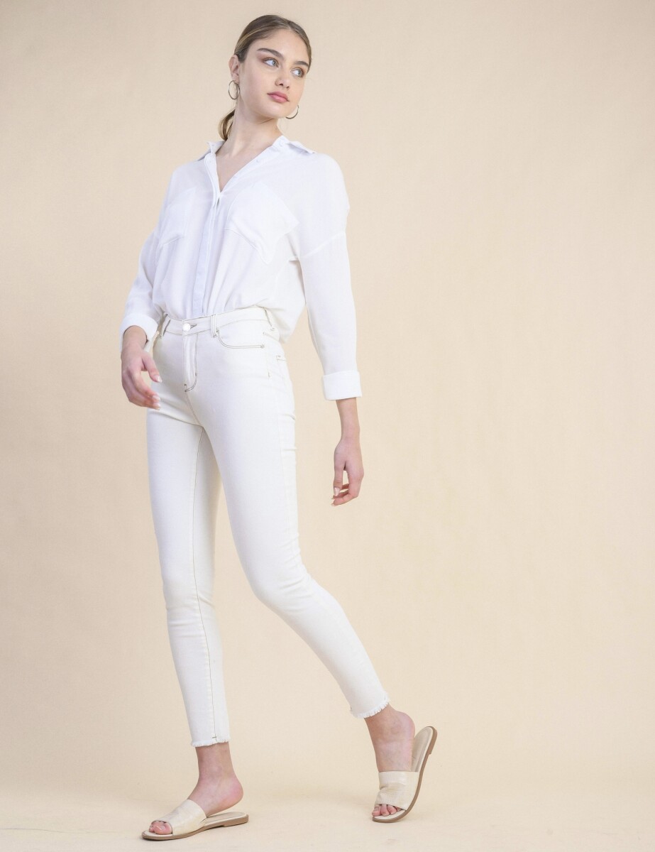 Jean Comfy White - Blanco 
