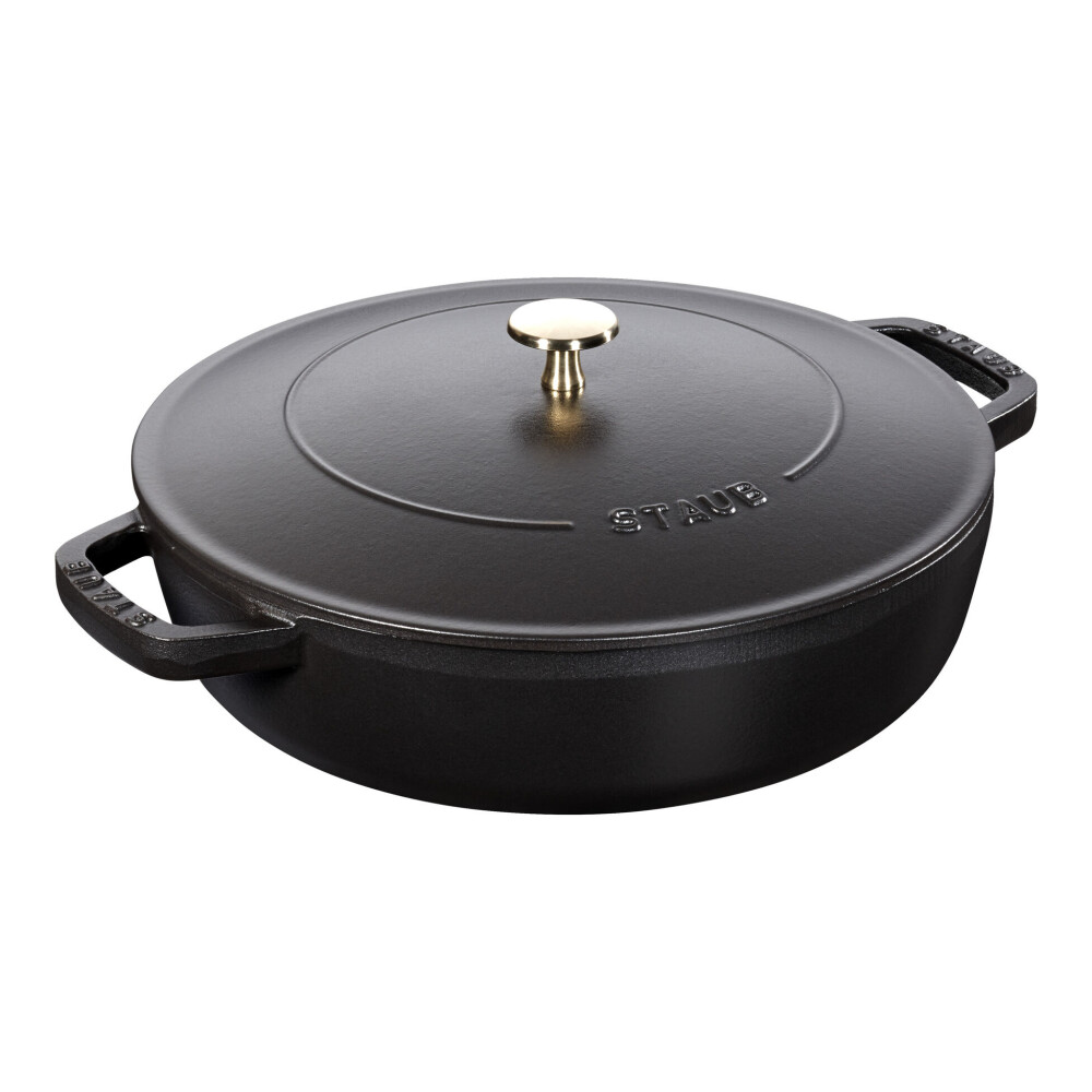 STAUB CACEROLA UNIVERSAL NEGRA C/ TAPA CHISTERA STAUB CACEROLA UNIVERSAL NEGRA C/ TAPA CHISTERA