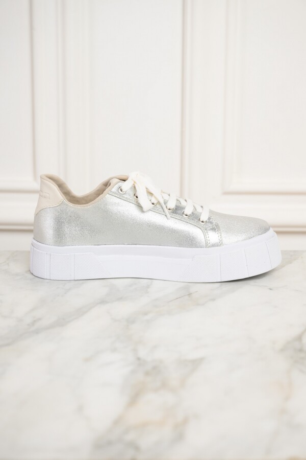 Zapatillas store color plateado