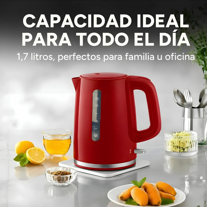Jarra Eléctrica Marvo Modelo HWH-082 1,7lt Rojo