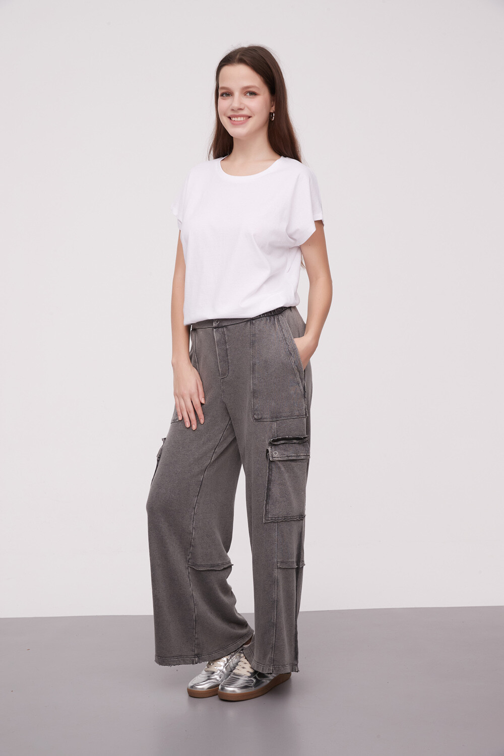 Pantalon Shuain Gris Medio