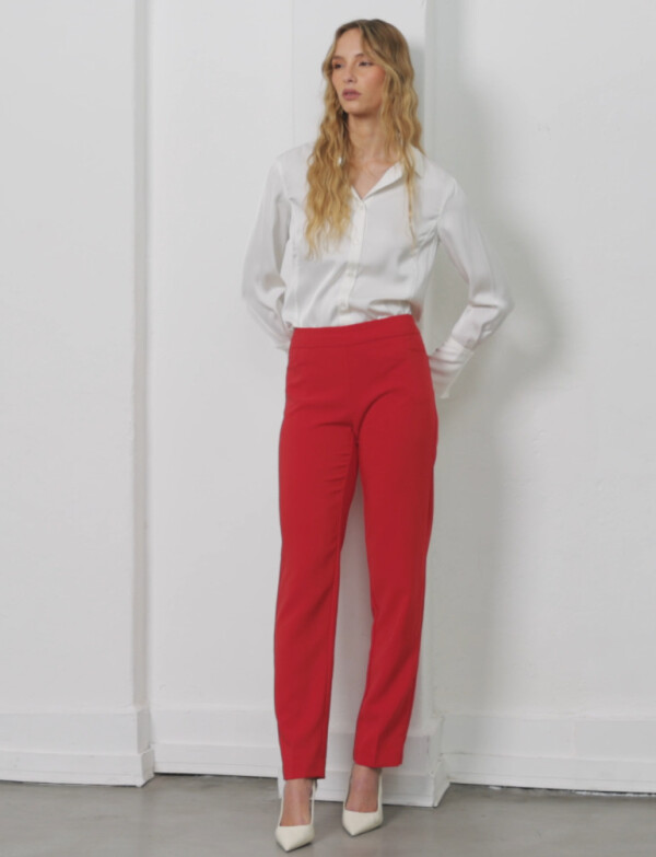Pantalon Pull On ROJO