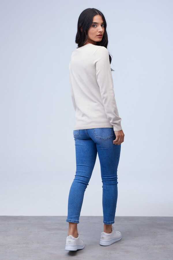 Buzo Bordado BEIGE