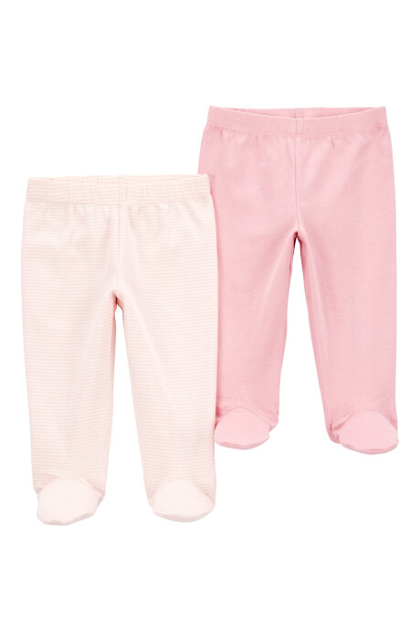 Pack dos peleles de algodón, rosados Pack dos peleles de algodón, rosados