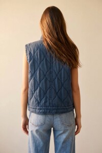 Chaleco Lavado Reversible Marino