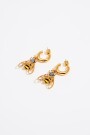 PENDIENTES ARO ABEJA CON CRIST Oro