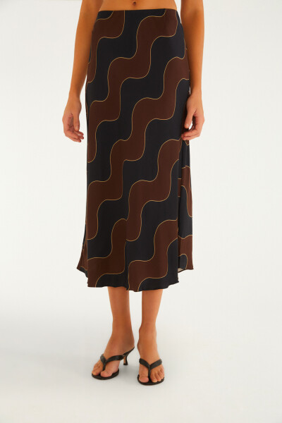 FALDA MIDI Negro