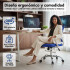 Silla de escritorio Oficina Sillon Ejecutiva Ergonomica IMBACK Color Azul Silla de escritorio Oficina Sillon Ejecutiva Ergonomica IMBACK Color Azul