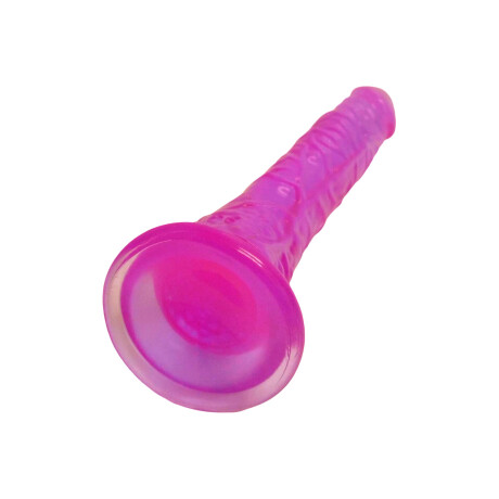 Dildo Curvo con Ventosa 19 cm Violeta