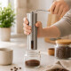 Molinillo de café manual en acero inoxidable GRIS