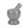 Mortero Machacador Triturador en Mármol p/ Cocina Decoración Gris