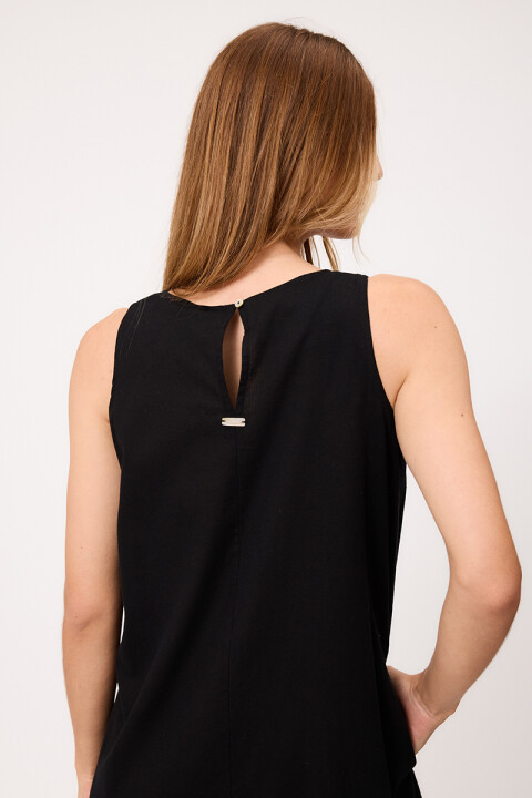 VESTIDO LARGO CRETTA POLANCO Negro