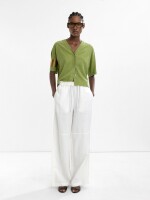 Camisa Manga Corta 100% Lyocell verde
