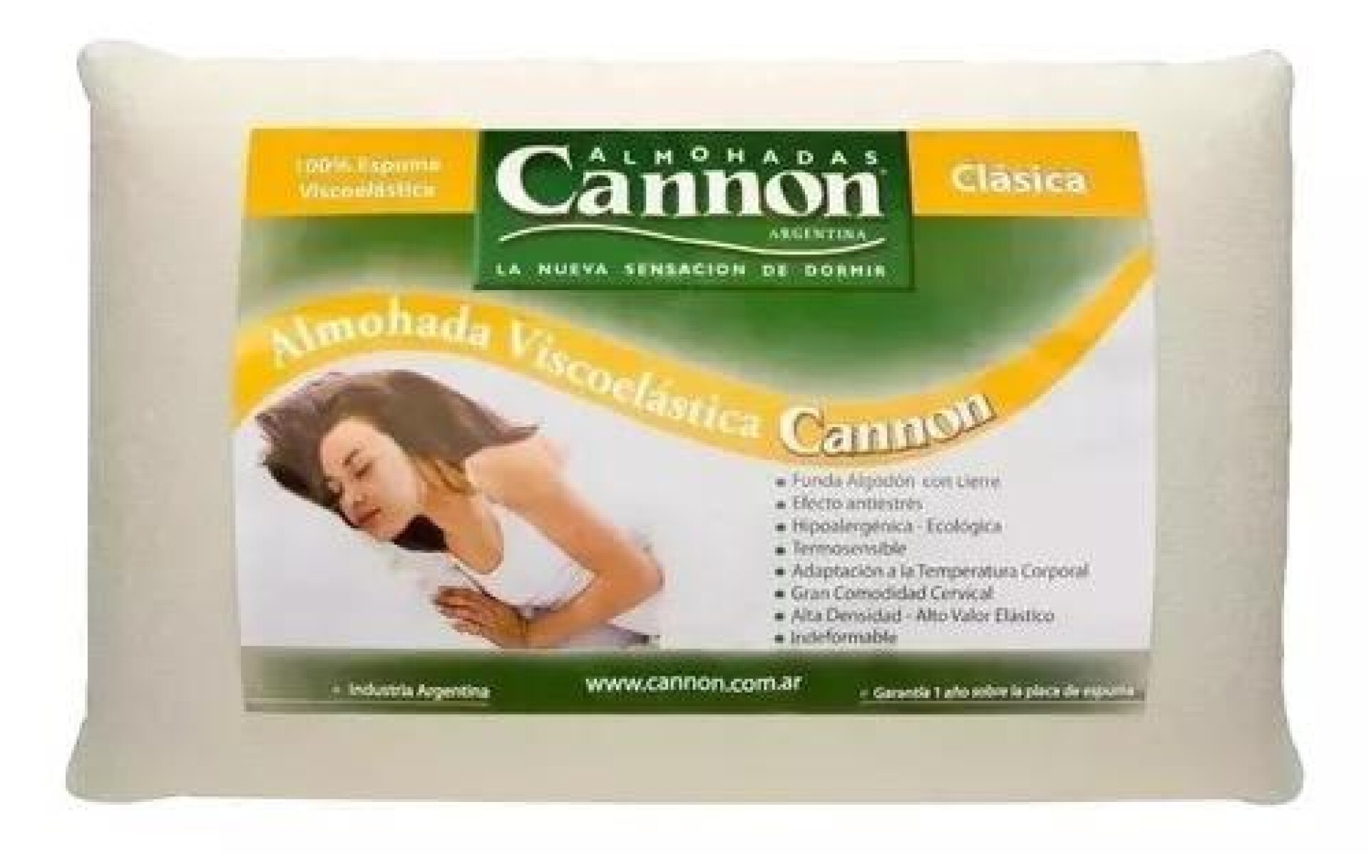ALMOHADA ESP VISCO CLAS CANNON 