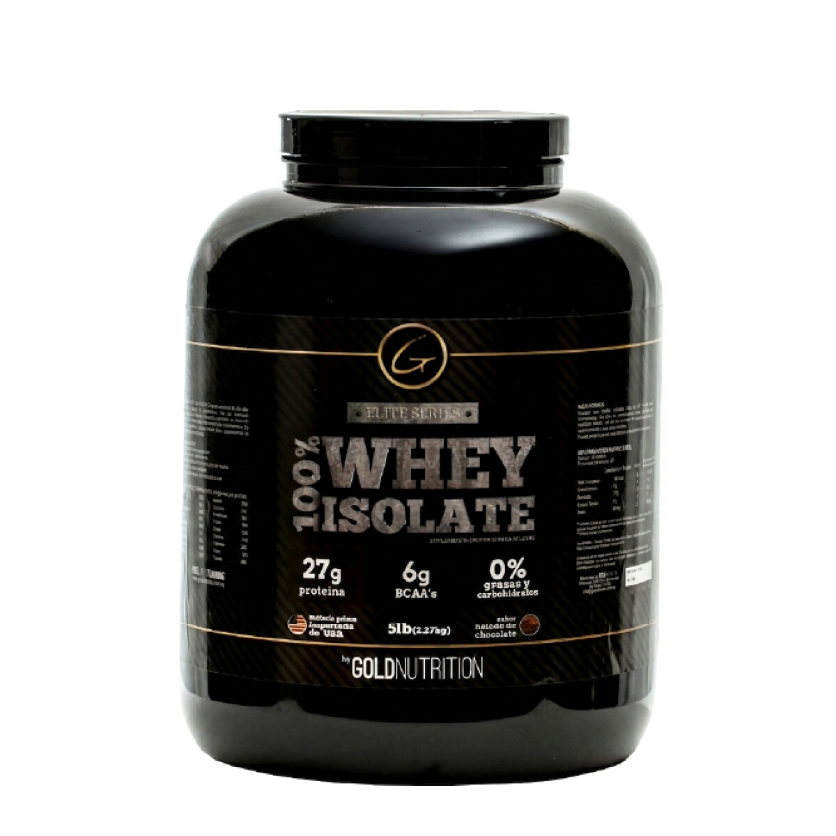 Whey Isolate 5lb Gold Nutrition - Chocolate 