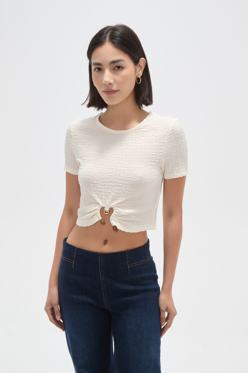 Tops Frilo - Marfil / Off White 