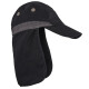 Gorro de Explorador con Cubrenuca Arye Negro