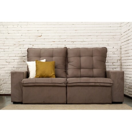 Sofa 3 Cuerpos Magnum Retractil Reclinable Marron Cobrizo Unica