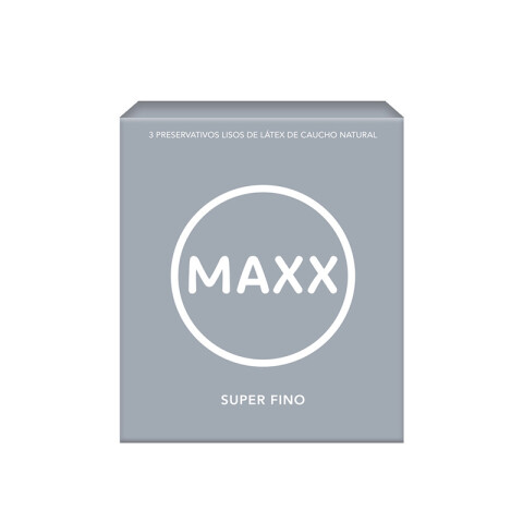 Maxx x3 preservativos Super fino