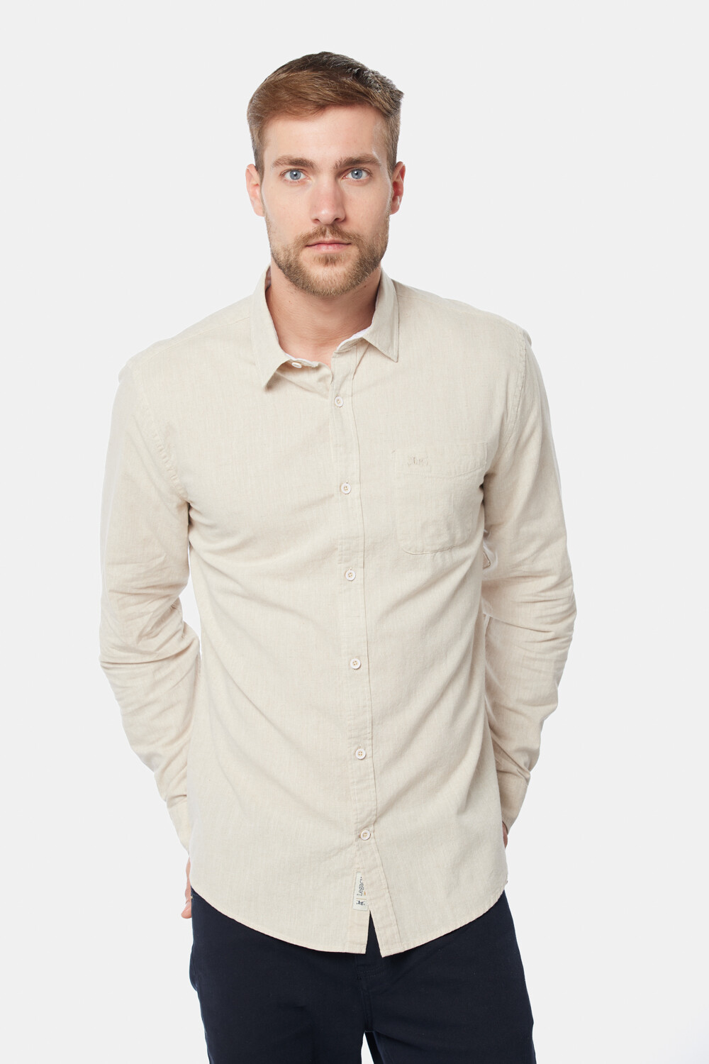 CAMISA DE LINO Beige