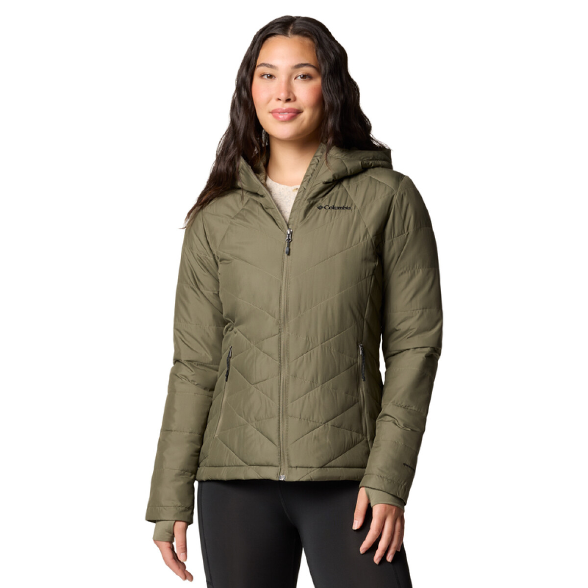 Campera Heavenly Hooded Mujer - STONE GREEN 