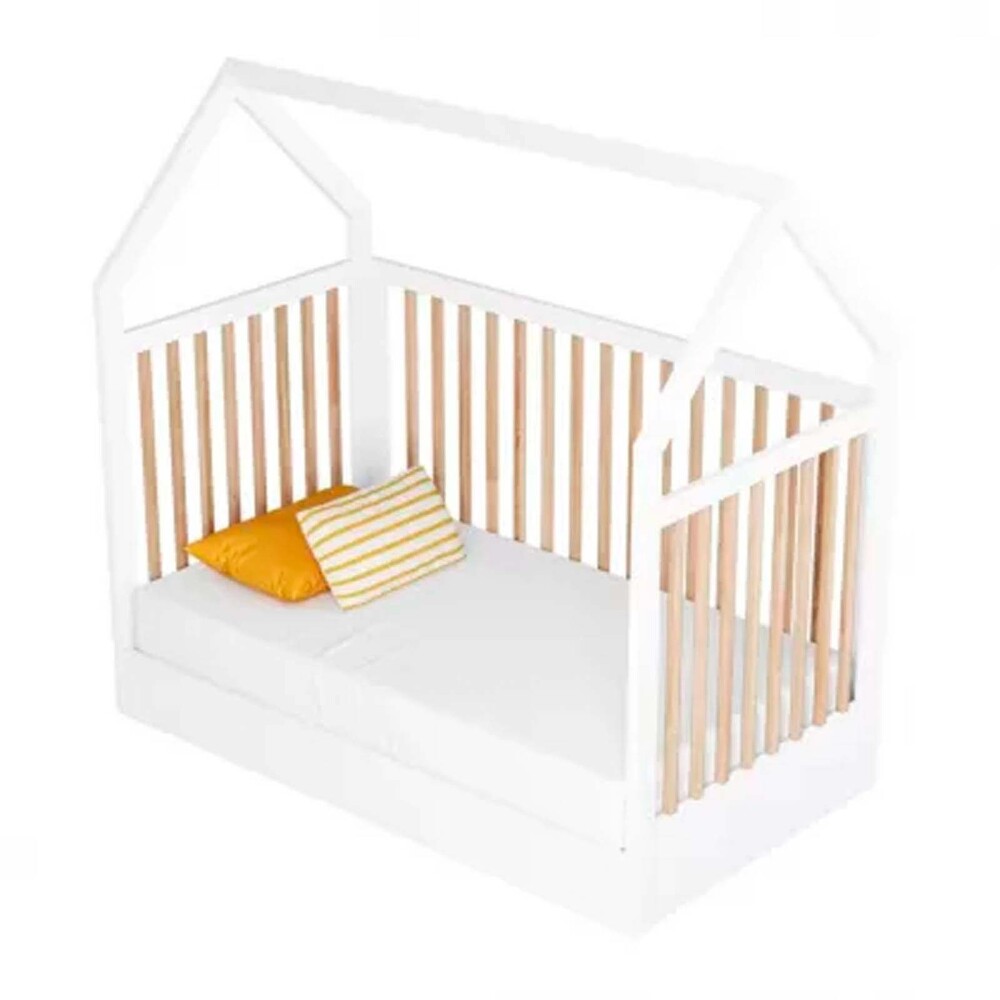 ROCKY CUNAS MDF-Y-MADERA BLANCO CUNA CASITA 2EN1