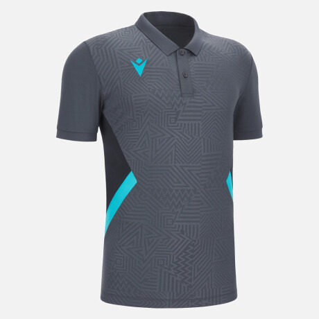 CAMISETA POLO MACRON - MODELO RAP GRIS