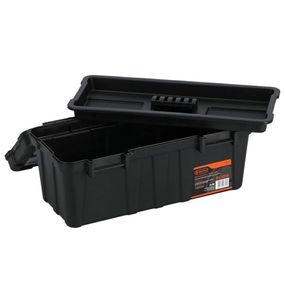 Caja negra cierres naranja y tapa organizadora 17" TT0224