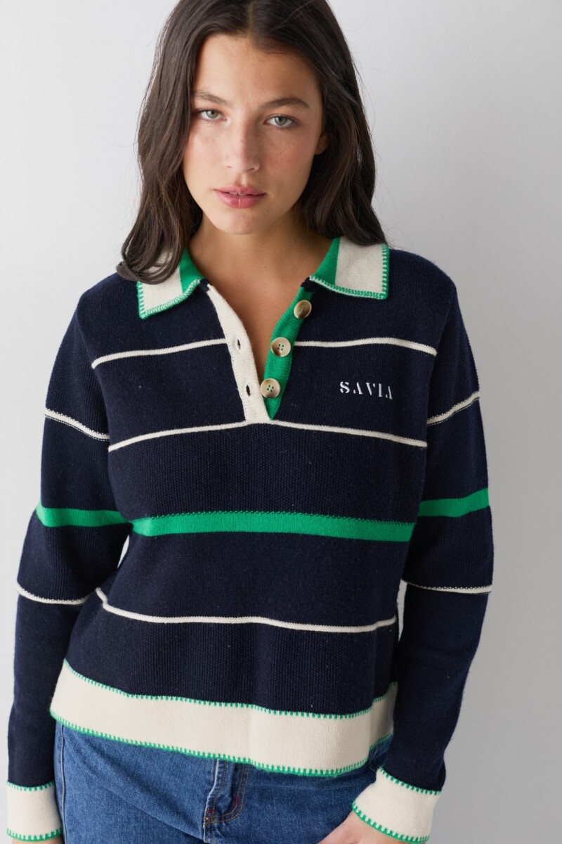 BUZO POLO GYM Azul