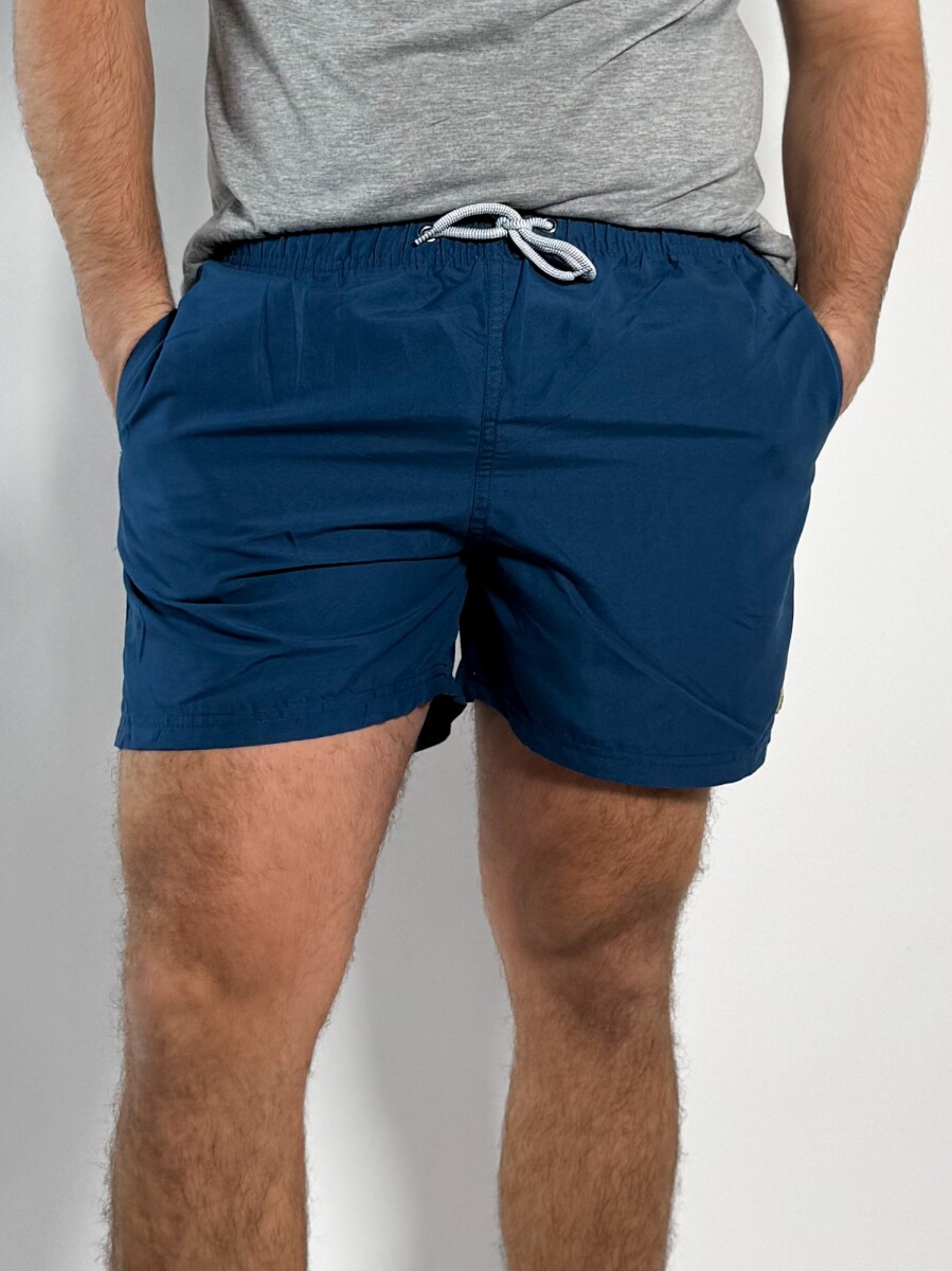 Short de baño liso Salvo - Azul 