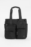Shopper bolsillos negro
