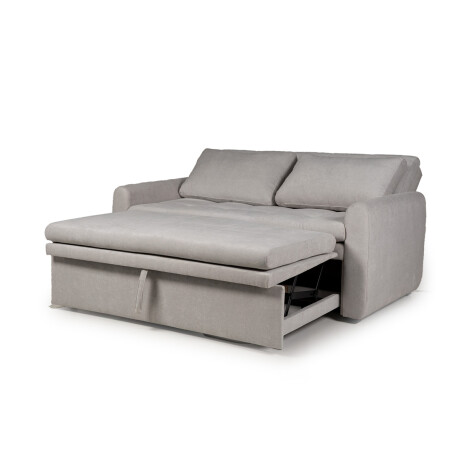 Sofá Cama Saara - Tela Microfibra TC1009 (Plata)