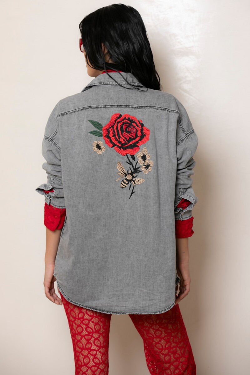 Camisa Jean - Grey Rose 