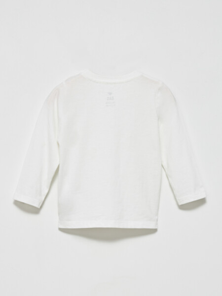 Remera manga larga básica Blanco