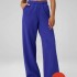 Pantalón Wide Leg Cozy Fleece Sweatpant Mujer Nightfall