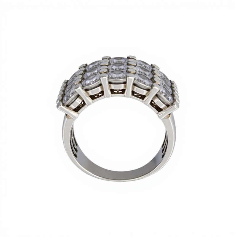 Anillo Triple-Plata 925-Piedra Zirconia-AN3481 conpiedra