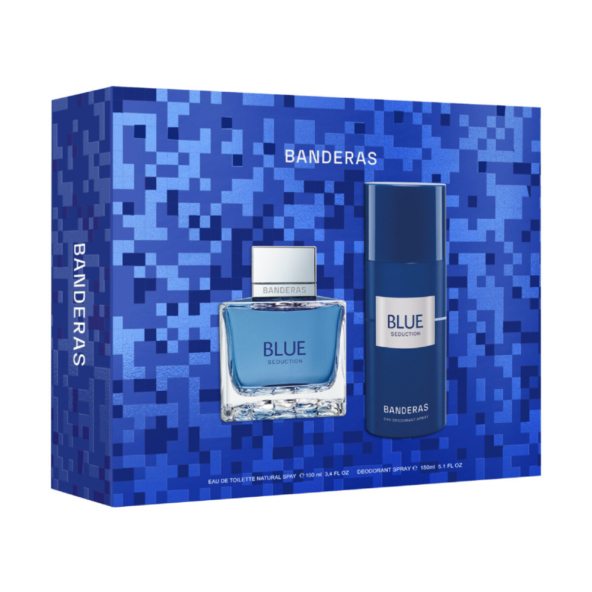 Cofre Antonio Banderas Blue Seduction Perfume EDT 100ml + Desodorante 150ml 