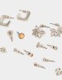 Aros Sets Strass Sets De Aros - Plateado