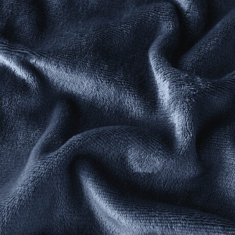 Frazada X2 Manta Polar 2 Plazas C/corderito 200x230cm Azul