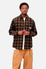 L/S Flint Shirt Wiley Check Vu Marron