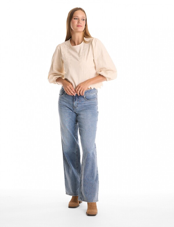 Blusa Bordada BEIGE