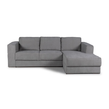 Rinconera Olimpus - Tela Microfibra - Chaise derecho Kruger 06-155 (Ceniza)