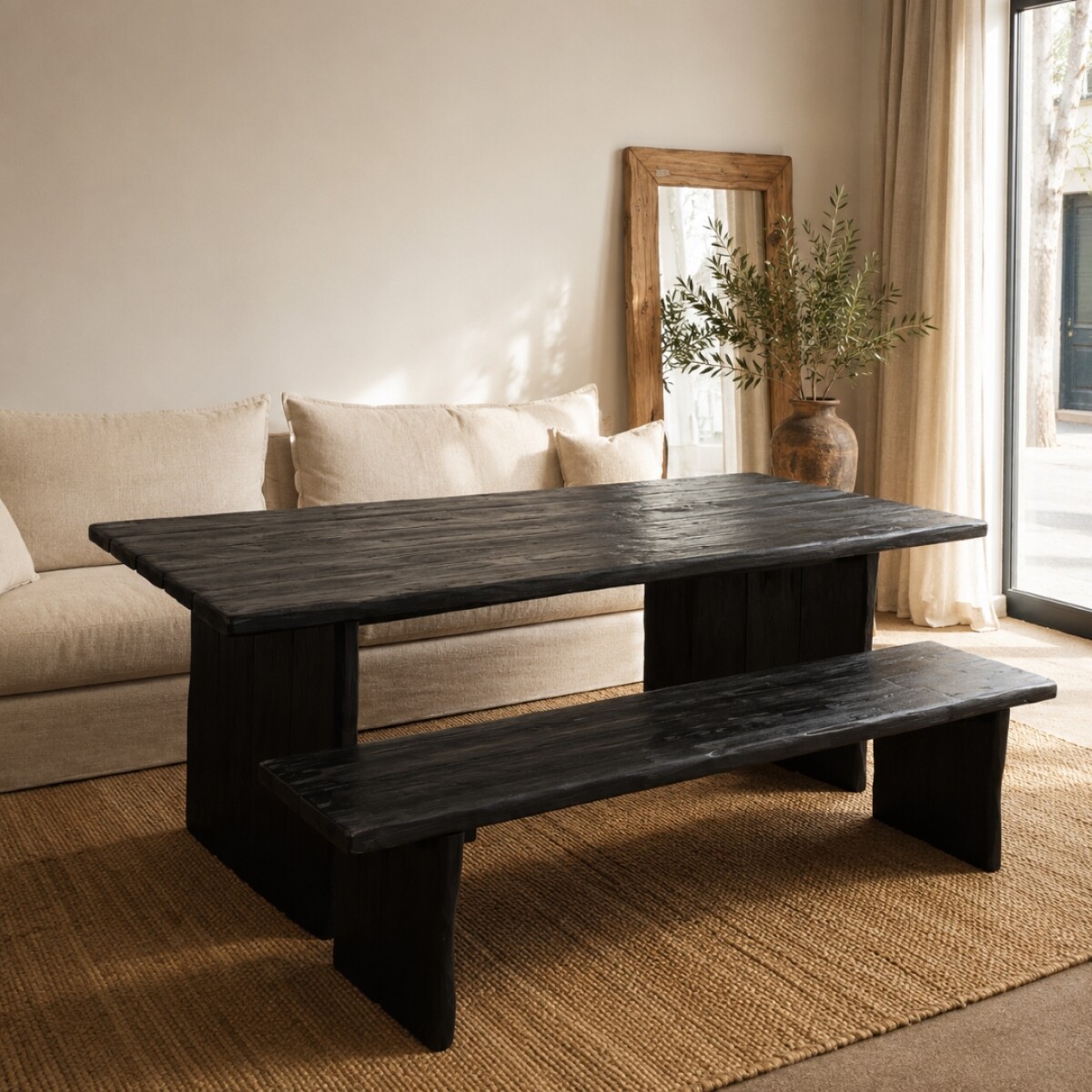 Mesa de comedor Toledo BLACK 200 x 100cm 