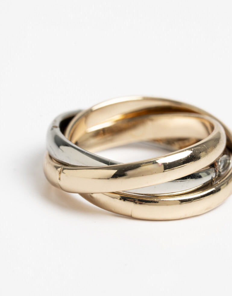 Anillos Chicos Metal Anillo Metal Biplating - Dorado